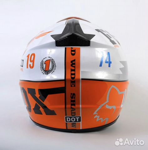 Шлем кроссовый Fox Orange Шлем кроссовый Fox Orange