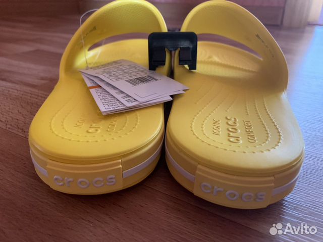 Желтые шлепанцы crocs Crocband III Slide