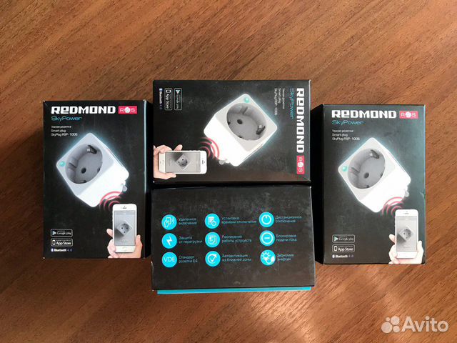 Умная розетка Redmond SkyPower RSP-100S (4 штуки)