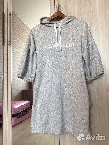 Платье худи толстовка ostin