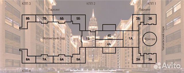 4-к квартира, 125 м², 14/57 эт. 4-к квартира, 125 м², 14/57 эт.