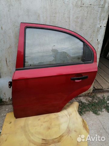 Дверь задняя левая для Chevrolet Aveo T250 в сборе