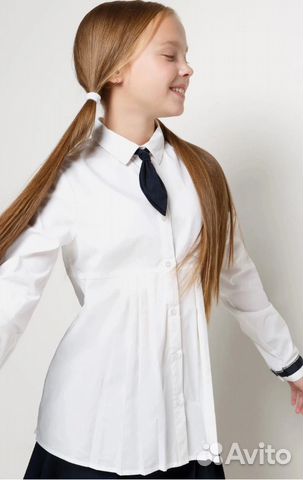 Блузка школьная для девочки 7-12 лет новая