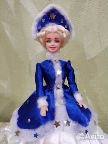 Кукла-шкатулка снегурочка