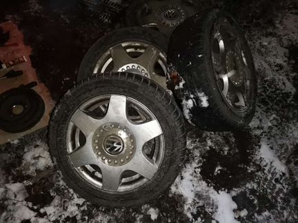 VW R16 4 диска, 7 покрышек