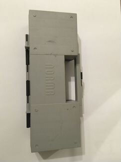 Чехол кофр для аудиокассет пластик серый