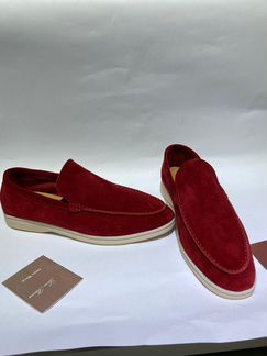 Лоферы Loro Piana Summer Walk красные