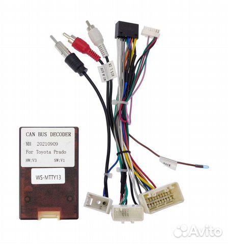 Проводка магнитолы для Toyota 2003-13г с CAN-BUS