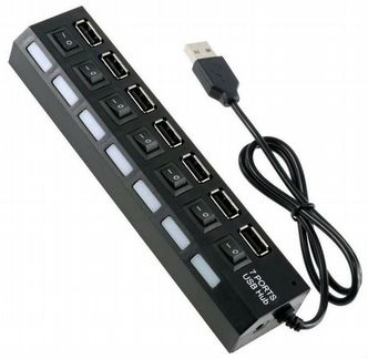 Разветвитель адаптер USB для тел 7хusb UH1