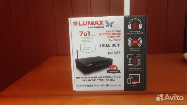 Телевизионная приставка т2 с wifi lumax dv4212hd