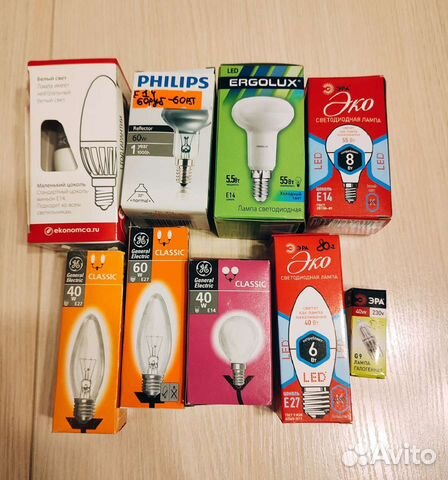 Лампочки в ассортименте