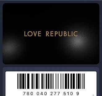 Love republic карта клиента