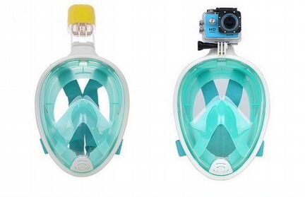 Маска для дайвинга easybreath зеленая