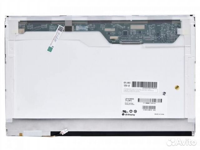 14.1 1280x800 LP141WX3 (TL)(N1), wxga, 30L, 1 ламп