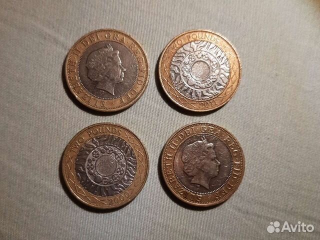 2 фунта Великобритания