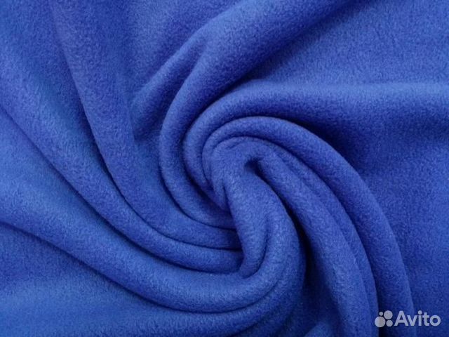 Флис синий отрез 1 м
