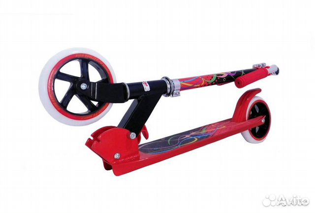 Самокат connect, красный, складной, до 80 кг