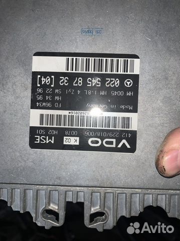 Блок управления двигателем mercedes w202