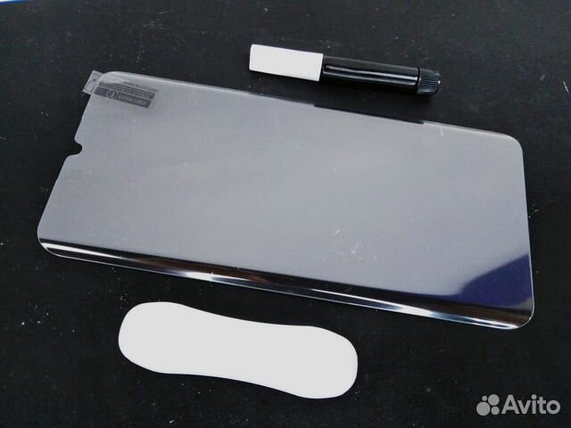 Стекло Samsung note 10 plus с уф лампой и клеем