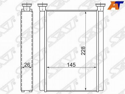 Радиатор отопителя салона toyota camry