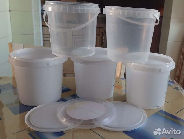 Ведерки пластиковые