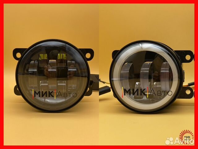 Штатные светодиодные птф фары Весту Логан Nissan