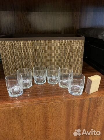 Штоф,стекло ссср, стопки-одним лотом