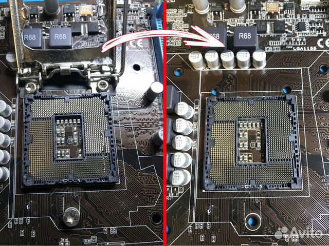 Ремонт материнских плат Intel, AMD, Ремонт сокета