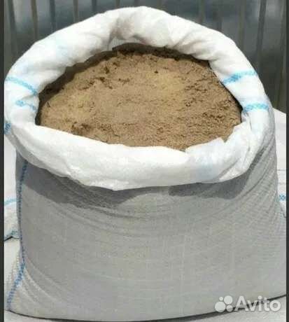 Песок речной в мешках