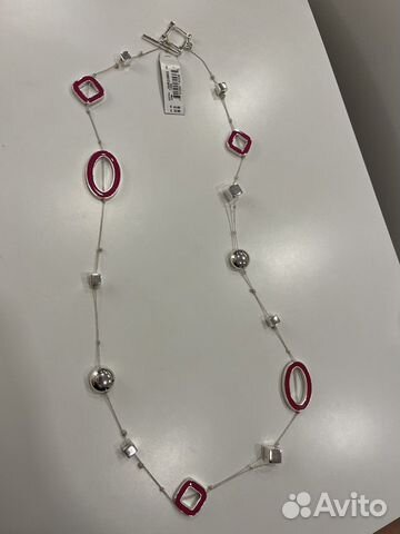 Monet, винтаж, Розовое ожерелье