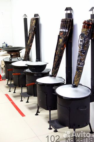Казаны чугунные, Афганские казаны, Печи