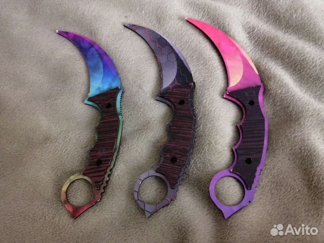 3 ножа керамбит деревянные