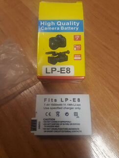 Аккумулятор fits lp-e8 7.4V. 1500mAh. 11.1Wh Li-on