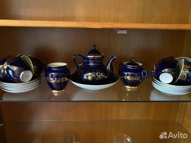 Чайный сервиз лфз cobalt кобальт СССР