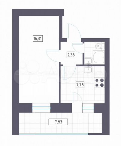 1-к. квартира, 36,5 м², 3/4 эт.