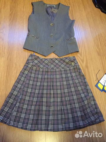 Школьная форма (134- 140) + рубашка+ водолазка