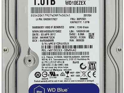 Жесткий диск 1 TB Western Digital WD Blue