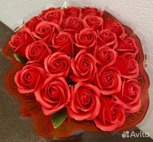 Букет из мыльных роз