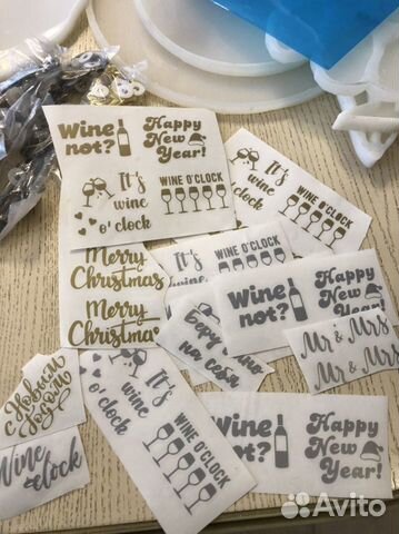 Наклейки на изделия из эпоксидной смолы