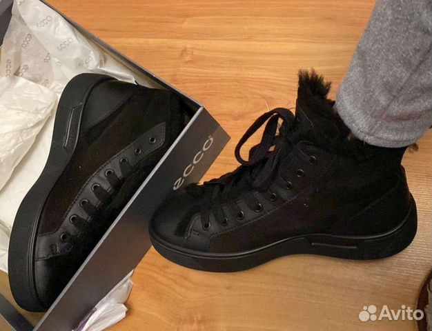 Ботинки зимние ecco. Новые