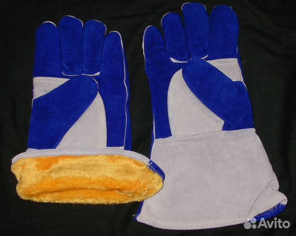 Краги сварочные ут.; перчатки рабочие спилковые