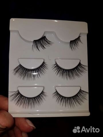Накладные ресницы с клеем