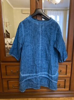 Блуза жан и параскева лен