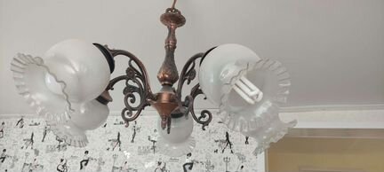 Люстра потолочная антиквариат