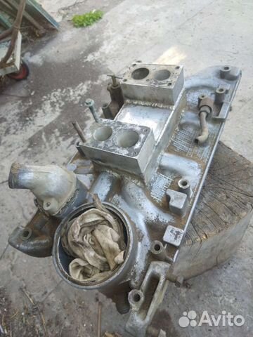 Впускной коллектор Газ 53. Под 2 Карбюратора