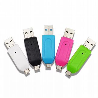 OTG adapter Type C, micro USB, Host, Картридер USB