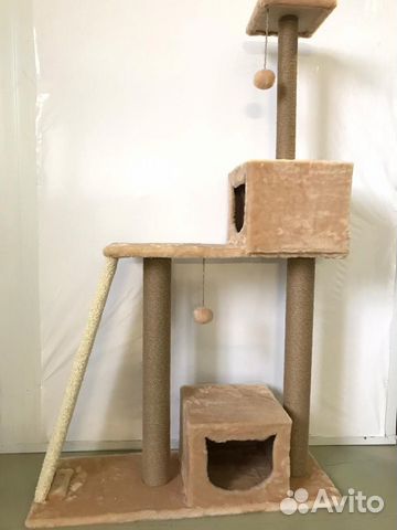 Комплекс для котиков(1.7м),с домиками и когтеточ