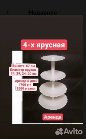 Подставка для торта. 4 яруса, 5 ярусов, 6 ярусов