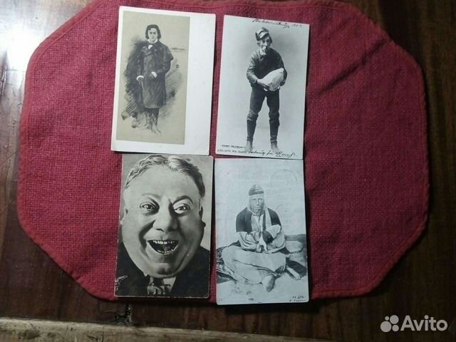 Открытка россия/швеция 4шт до 1917 г /актёры