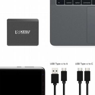 Внешний SSD-накопитель kesu, USB 3,1 Gen 2 500 Гб